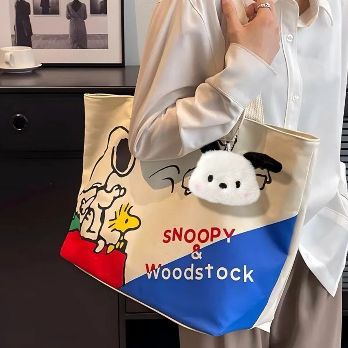 Bolso Snoopy Dibujos Animados Tote Bag De Hombro Aesthetic