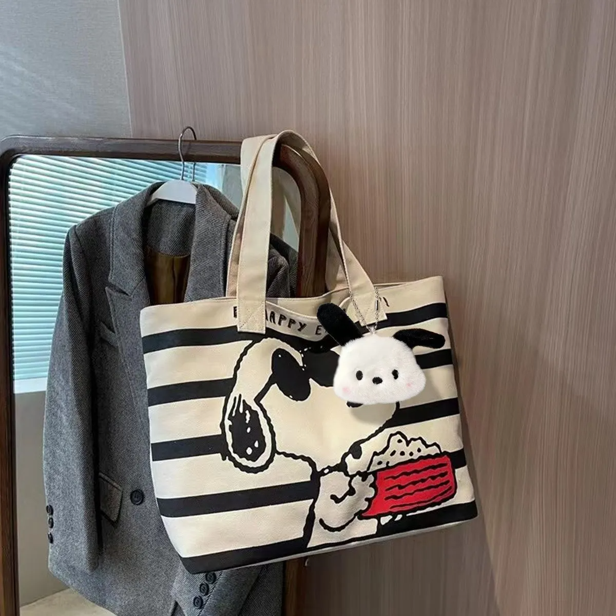 Bolso Snoopy Dibujos Animados Tote Bag De Hombro Aesthetic