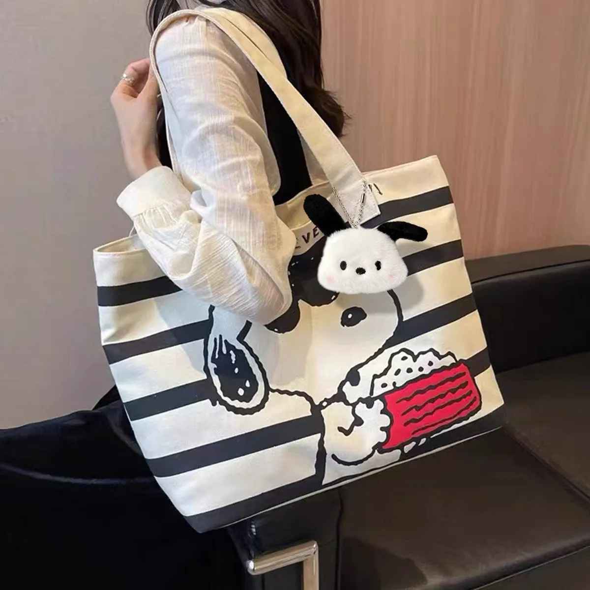 Bolso Snoopy Dibujos Animados Tote Bag De Hombro Aesthetic