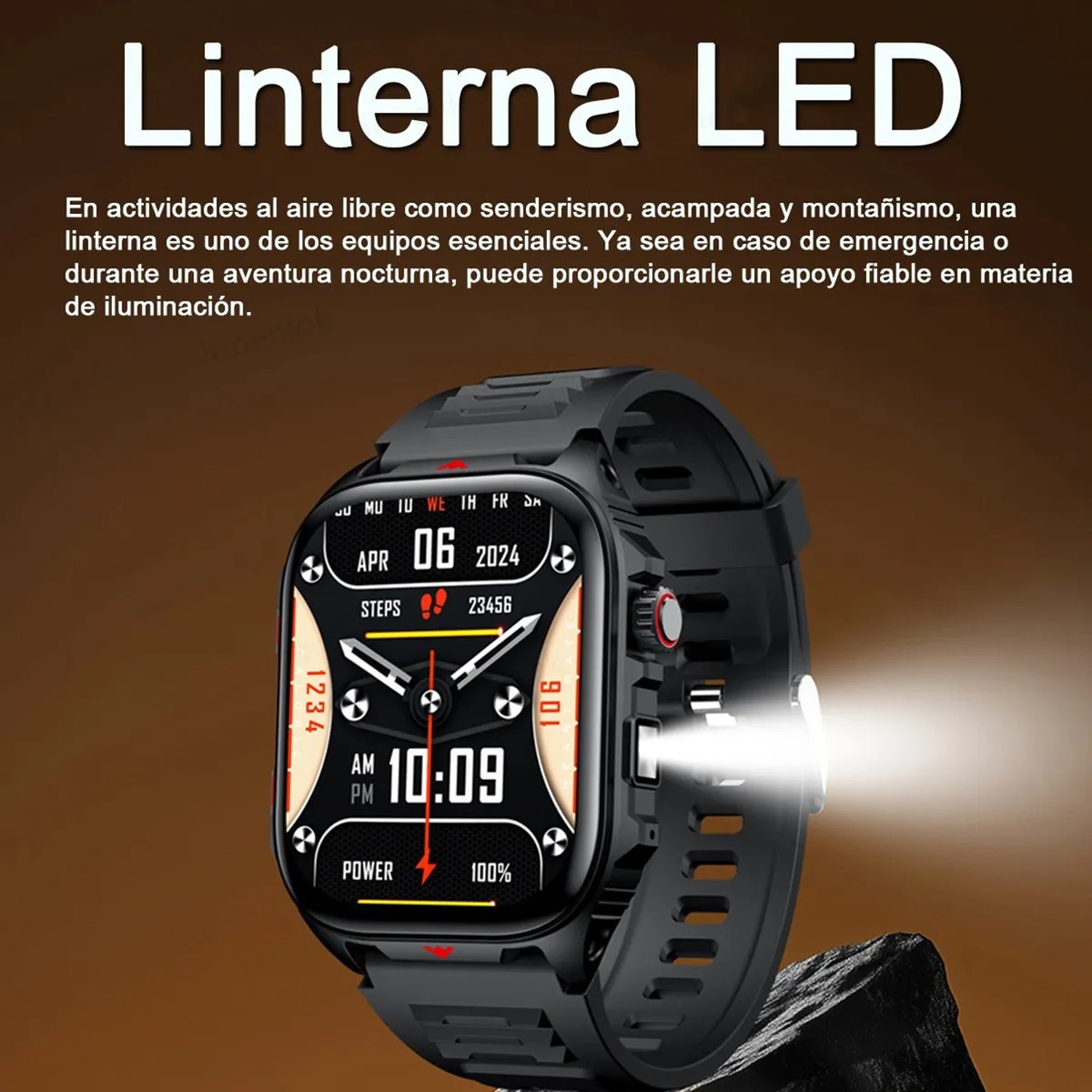 Reloj Inteligente para Hombre Deportivo Smartwatch Impermeable 2.01'' Llamada Bluetooth Jooeniok