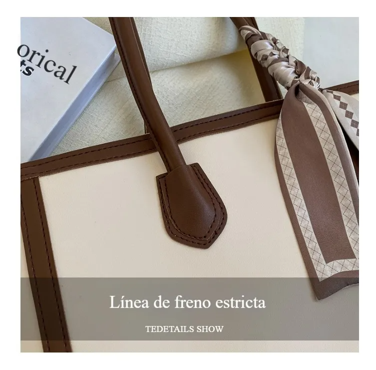 Bolsa Bandolera Mujer Crossbody Tote Seda Grande Capacidad
