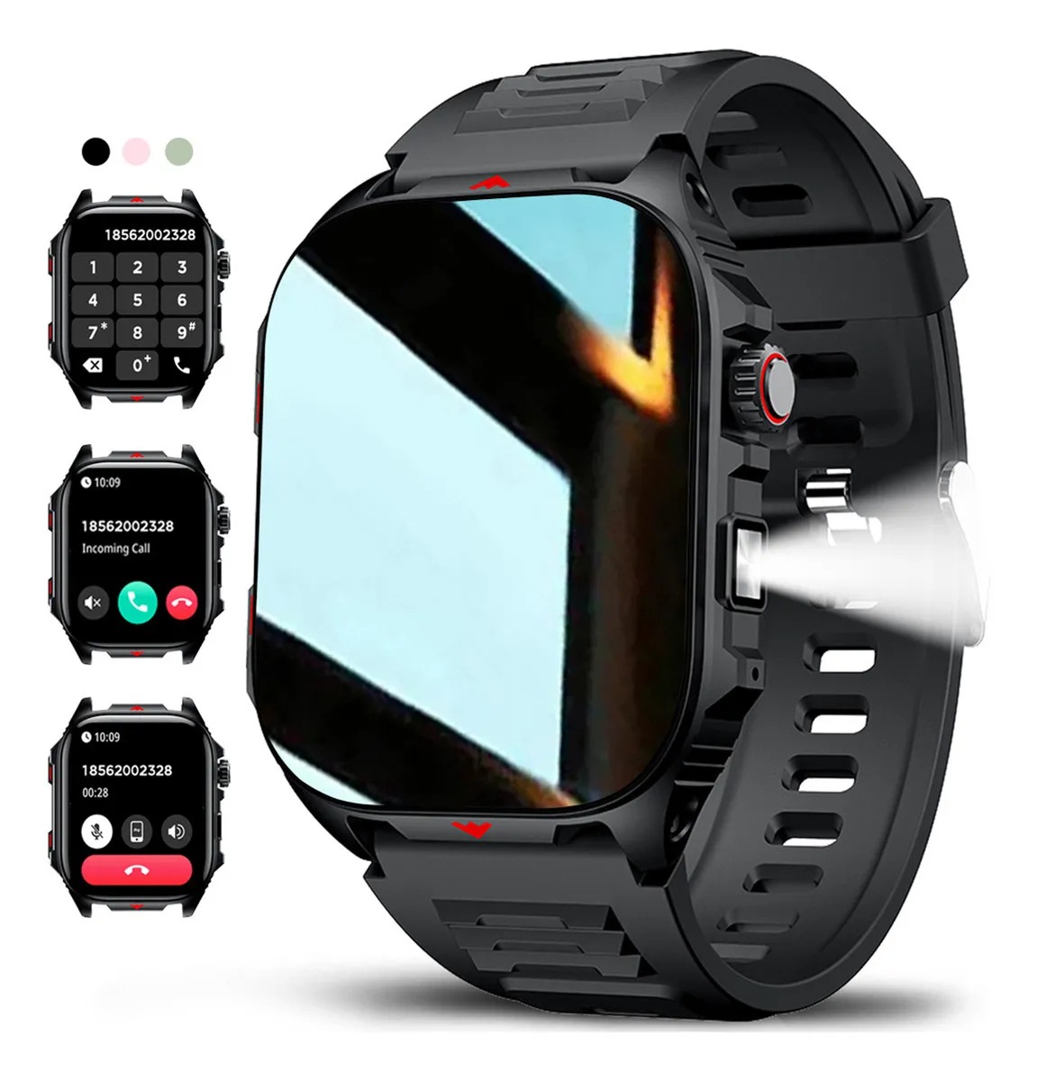 Reloj Inteligente para Hombre Deportivo Smartwatch Impermeable 2.01'' Llamada Bluetooth Jooeniok