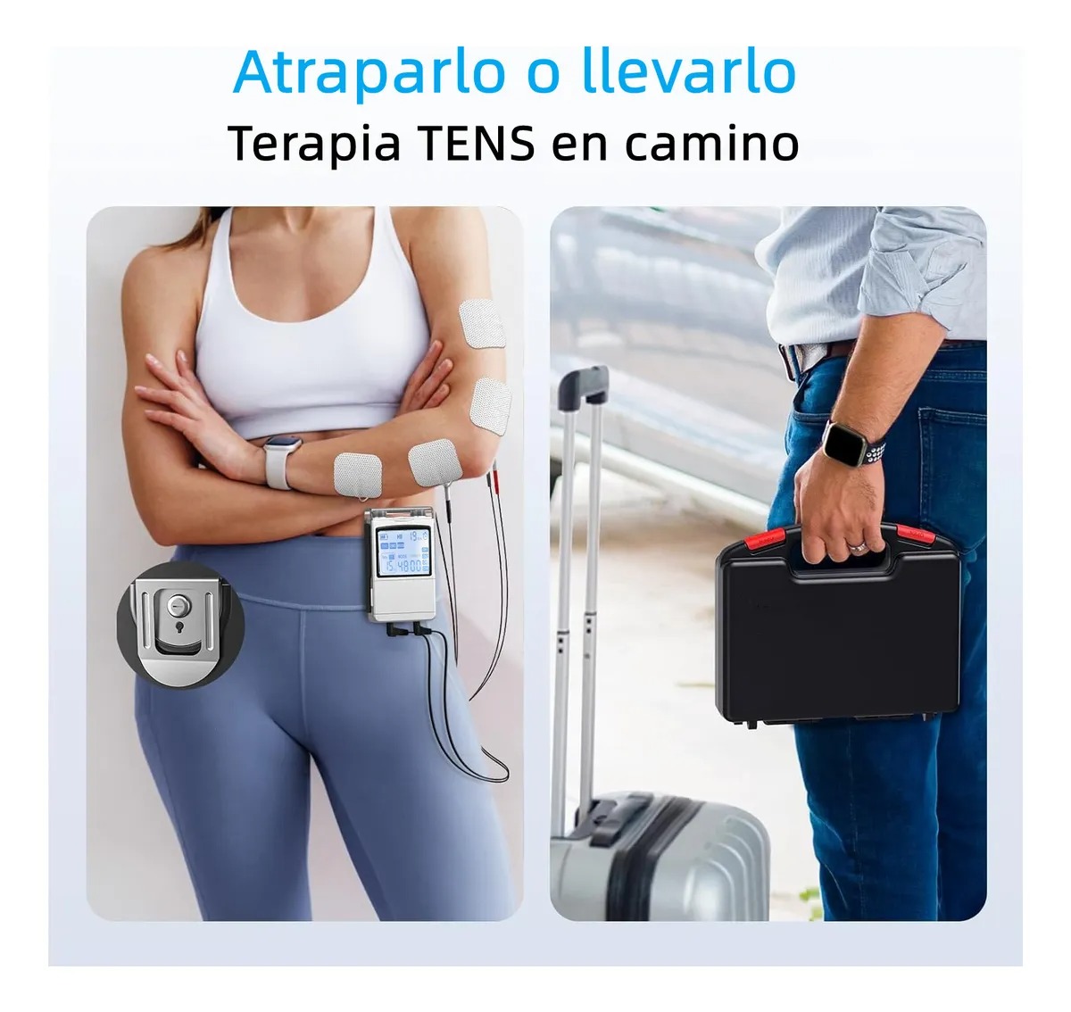 Tens/ems Electroestimulador Muscular 4 Canales 48 Modos 8pad