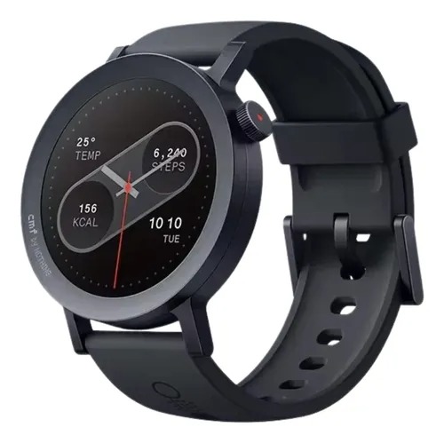 Reloj inteligente Smart Watch Cmf By Nothing Watch Pro 2 con funda de grafito, bisel negro, 