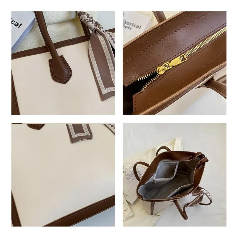 Bolsa Bandolera Mujer Crossbody Tote Seda Grande Capacidad