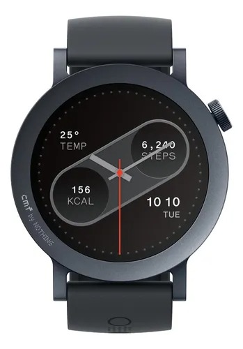 Reloj inteligente Smart Watch Cmf By Nothing Watch Pro 2 con funda de grafito, bisel negro, 