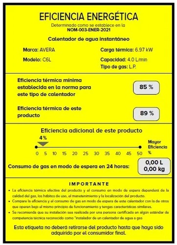 Calentador De Agua Instantáneo Boiler De Paso Gas Lp Capacidad De 7l Para 1 Servicio XIUDEEN