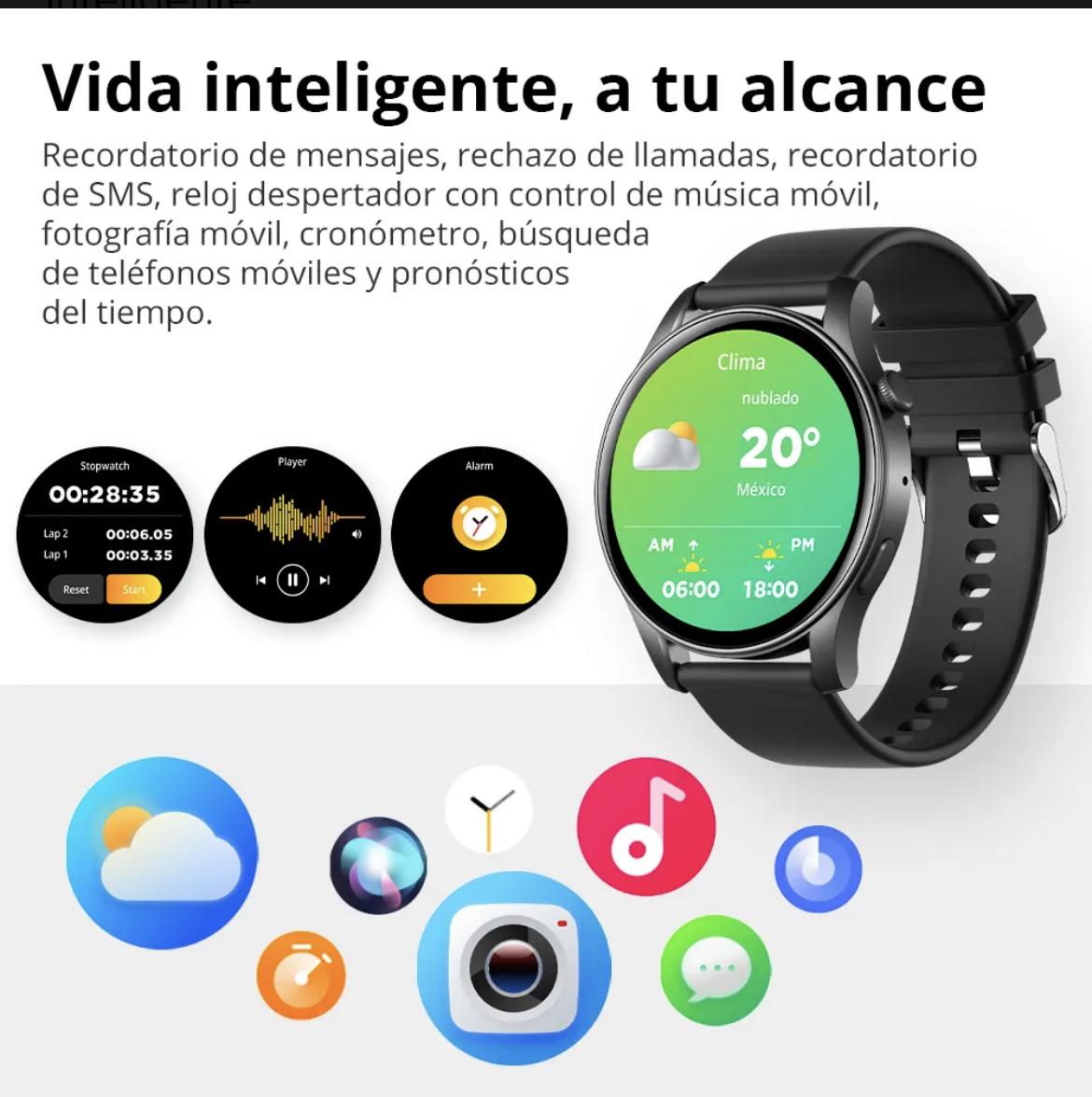 Colmi P71 Smartwatch 1.9 Mujer Hombres Reloj Inteligente