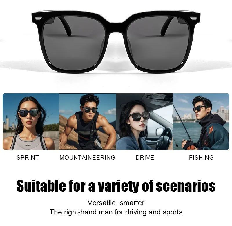 Gafas Inteligentes Bluetooth De Sol Con Cámara Ai Y Audio
