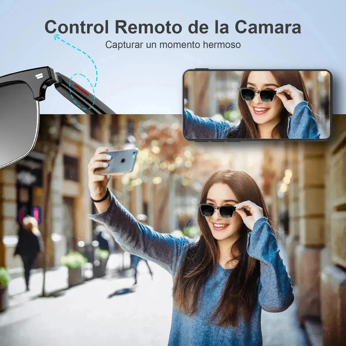 Gafas Inteligentes Bluetooth De Sol Con Cámara Ai Y Audio