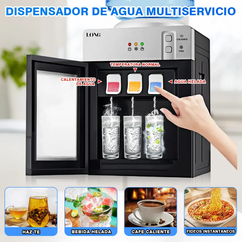 Dispensador De Agua Fría Y Caliente Eléctrico Enfriado Mesa