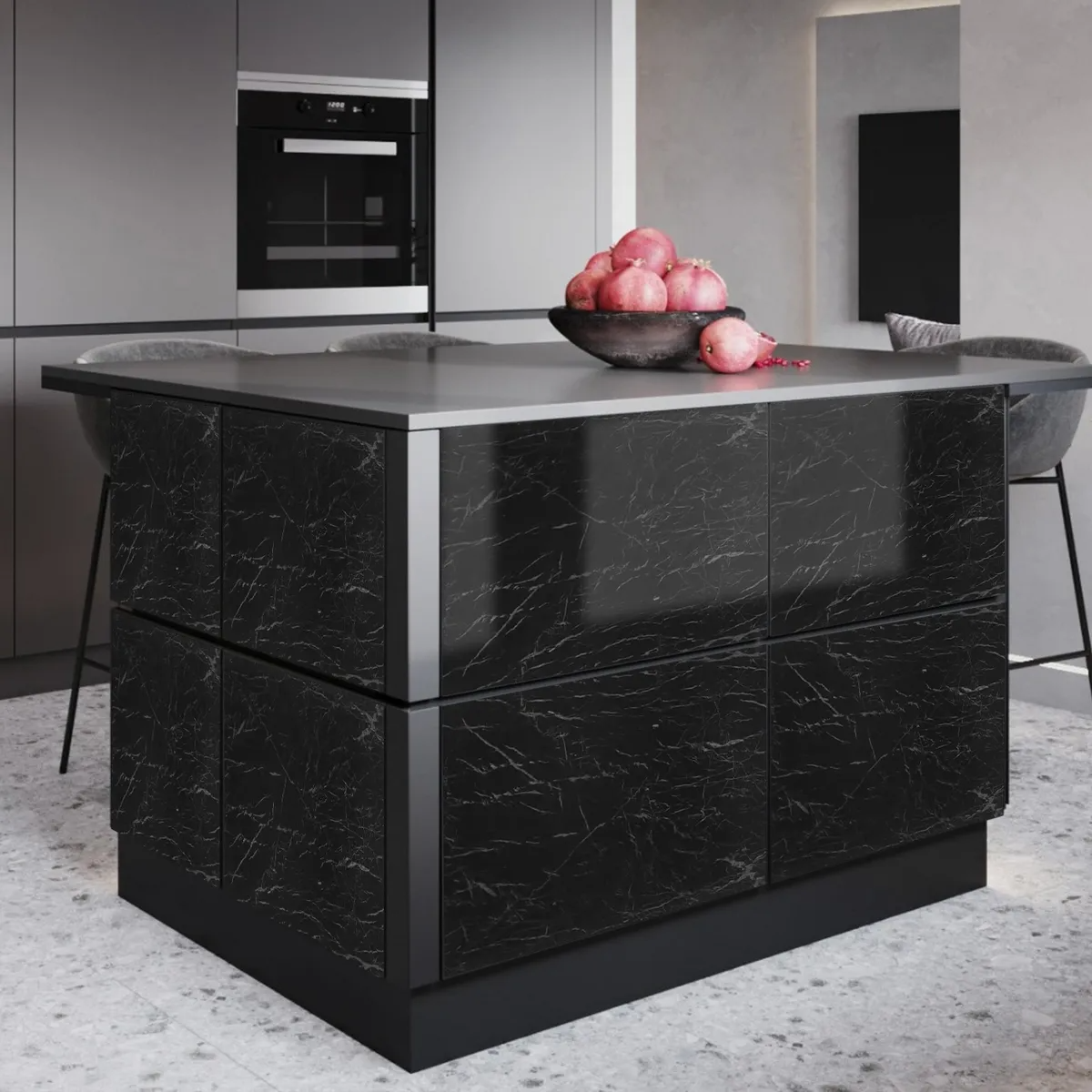Patrón De Mármol Papel Tapiz Cocina Dormitorio Baño Pared