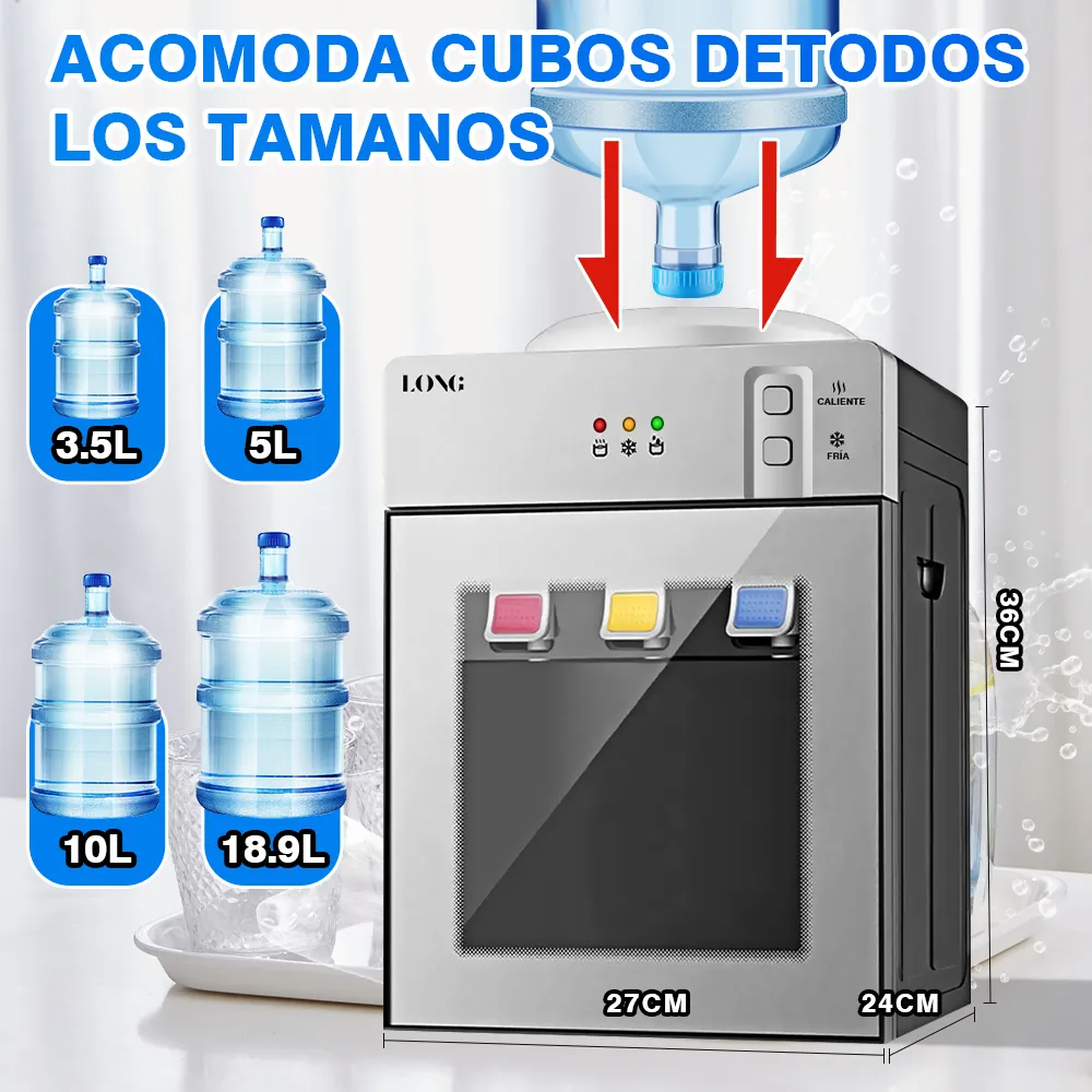 Dispensador De Agua Fría Y Caliente Eléctrico Enfriado Mesa