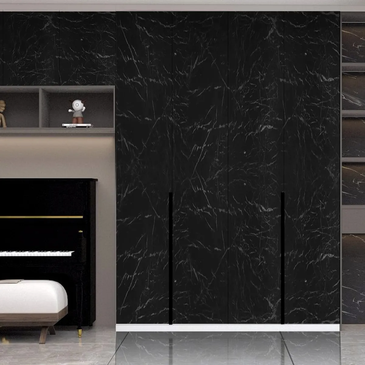 Patrón De Mármol Papel Tapiz Cocina Dormitorio Baño Pared