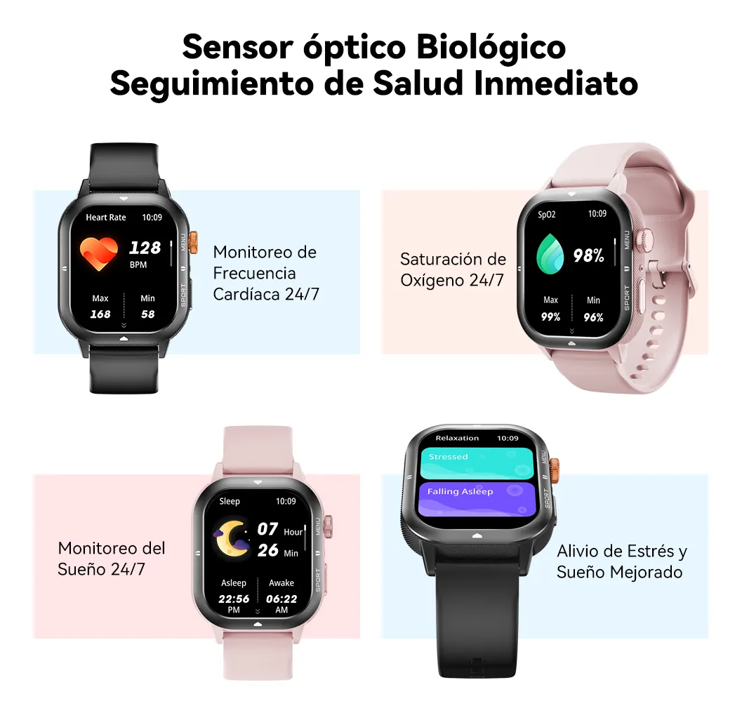 Smartwatch Reloj Inteligente Cubot U1 Bluetooth Llamadas 1.95'' Negro