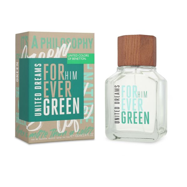 Eau de Toilette Benetton United Dreams Forever Green 100Ml para Hombre