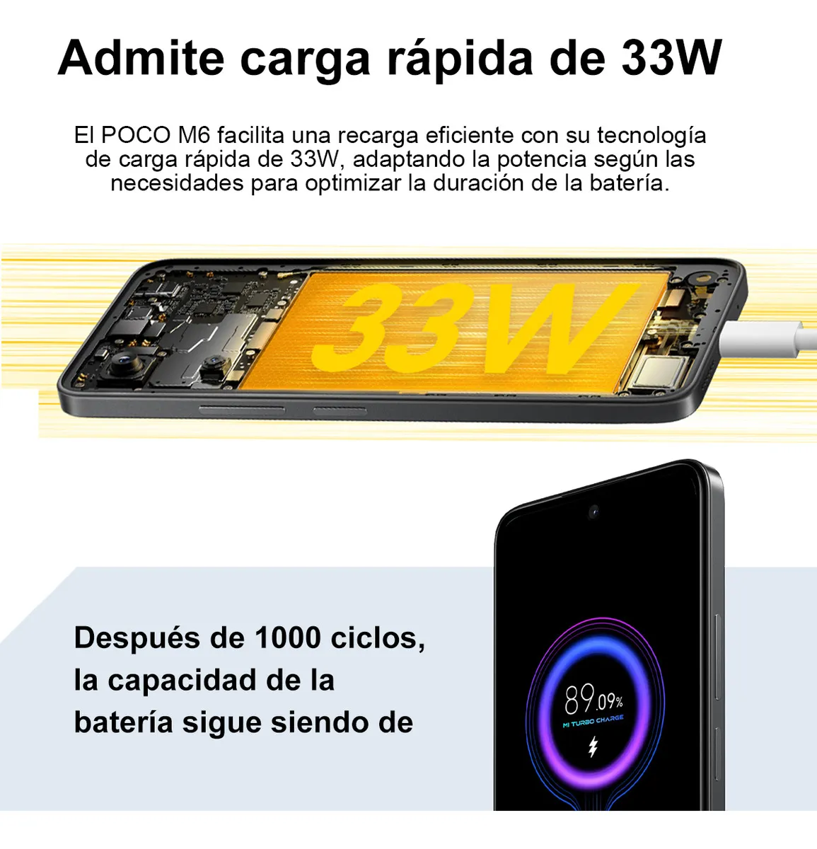 Celular Xiaomi Pocophone Poco M6 Dual Sim 6gb Ram 128gb Rom Color Negro