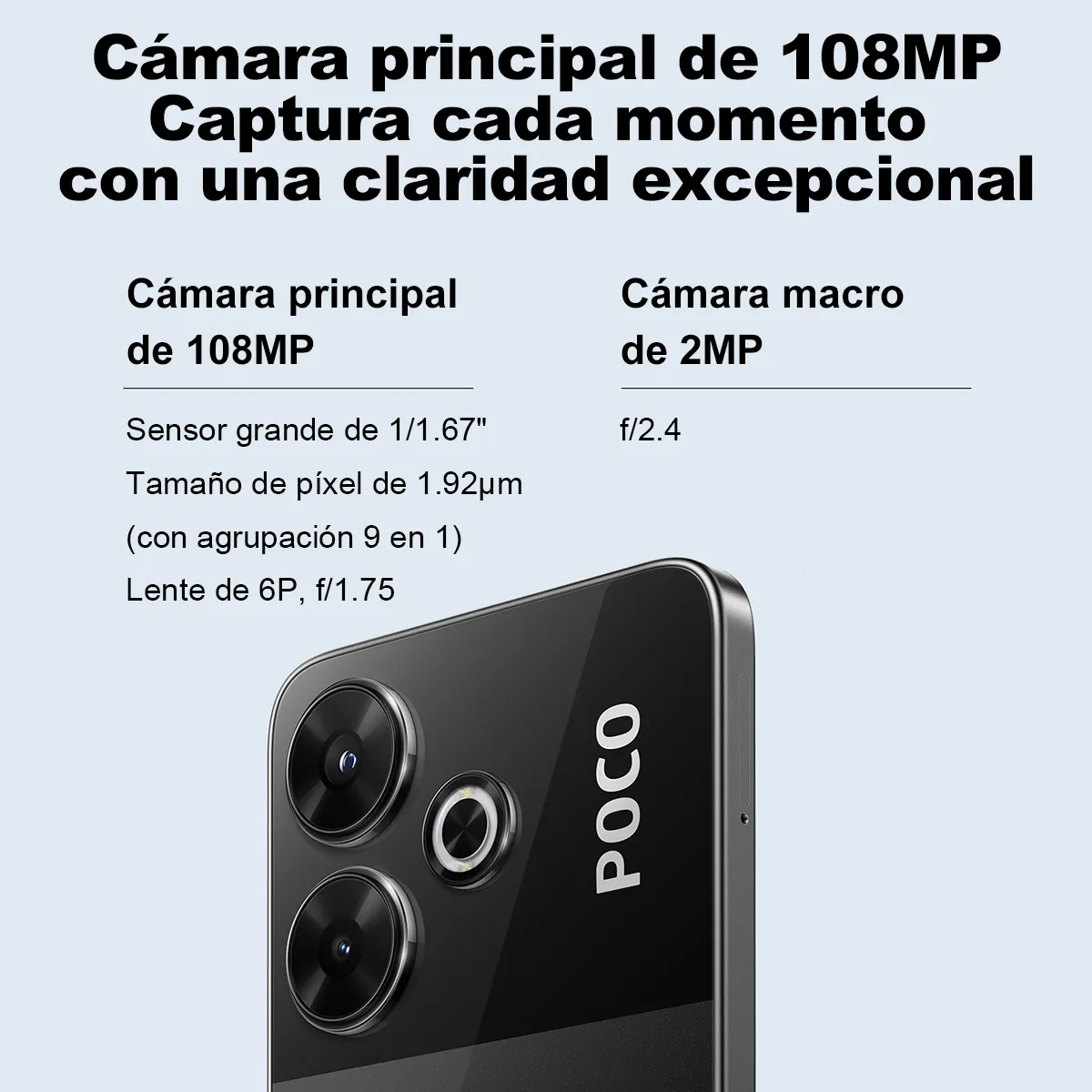 Celular Xiaomi Pocophone Poco M6 Dual Sim 6gb Ram 128gb Rom Color Negro