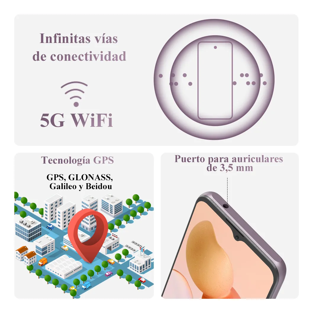 Cubot A10 Dual SIM 128 GB violeta 4 GB RAM