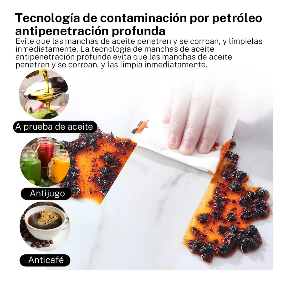 W 1 Protector De Mesa Etechmart, Impermeable, Transparente