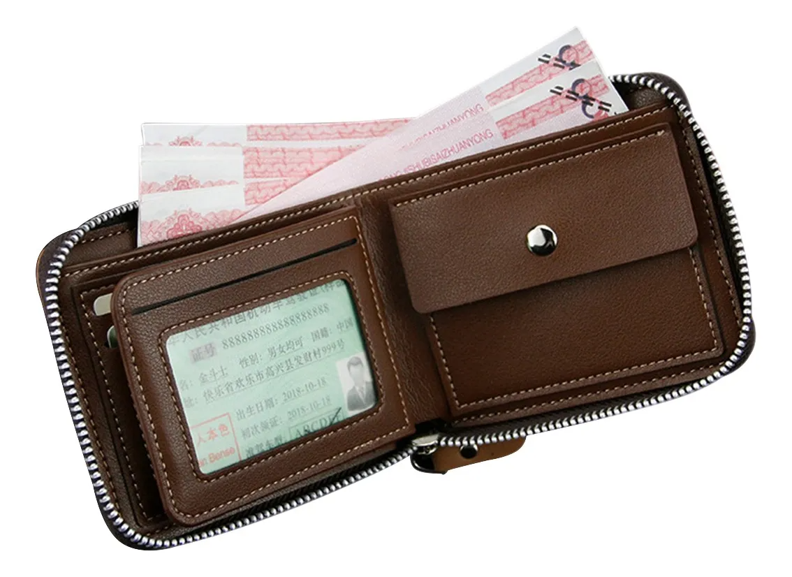 Cartera De Hombre Tarjetero Cartera Billetera Unisex Xiuhte