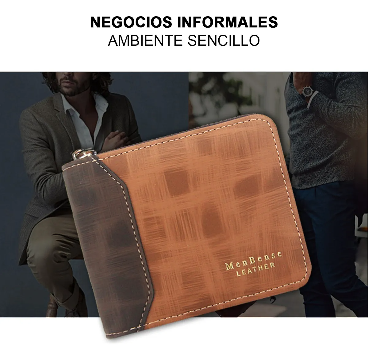 Cartera De Hombre Tarjetero Cartera Billetera Unisex Xiuhte