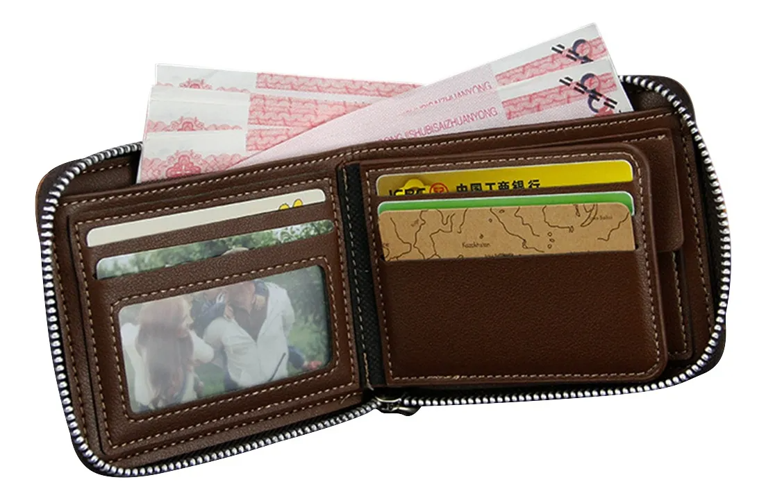 Cartera De Hombre Tarjetero Cartera Billetera Unisex Xiuhte