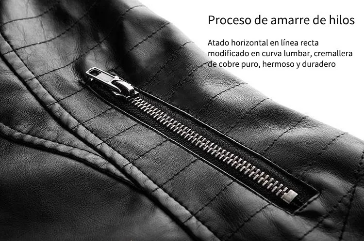 Chaqueta Rompeviento De Cuero Sintético Para Moto Para Mujer