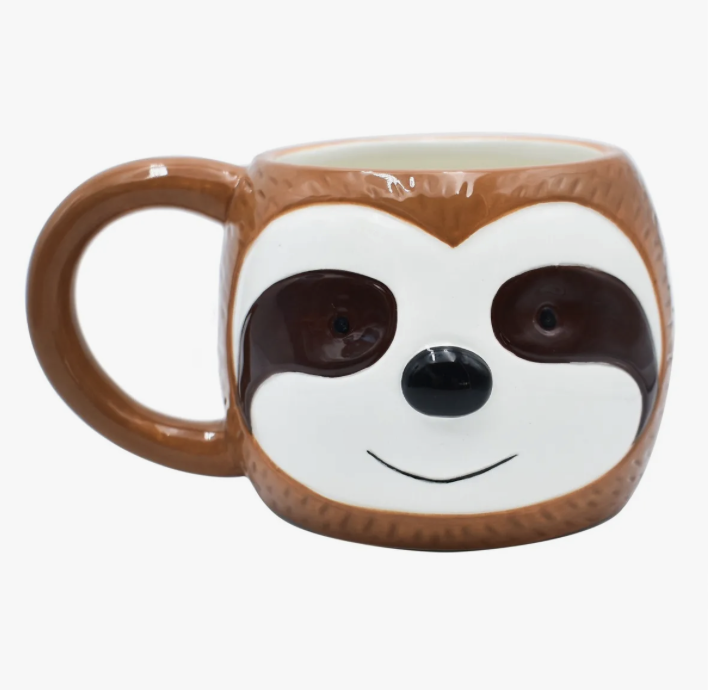 Taza Para Café 3d De Cerámica En Forma De Animales Colección Personaje Perezoso