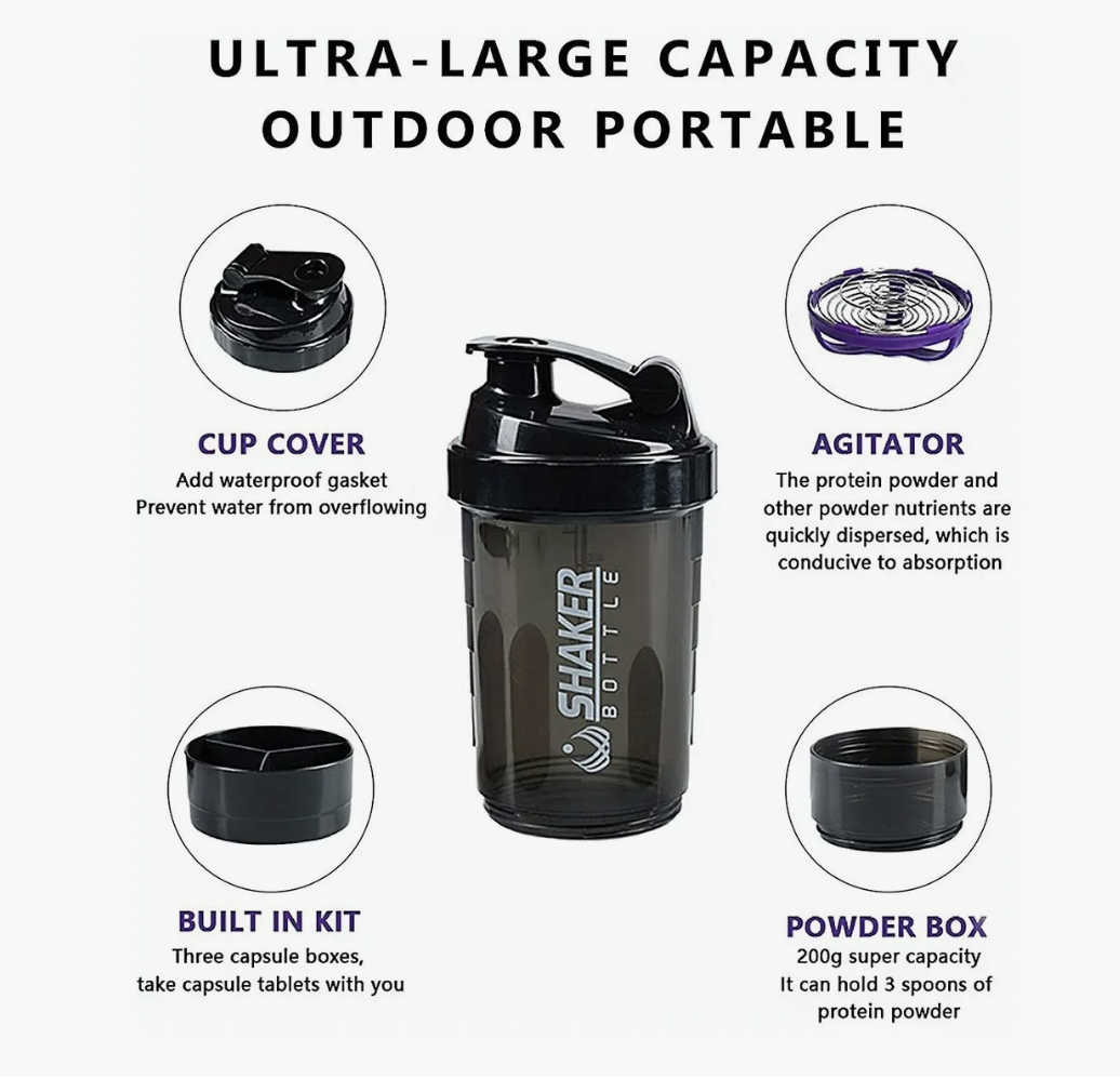 Shaker Proteina Vaso Mezclador Proteina Para Proteina Gym