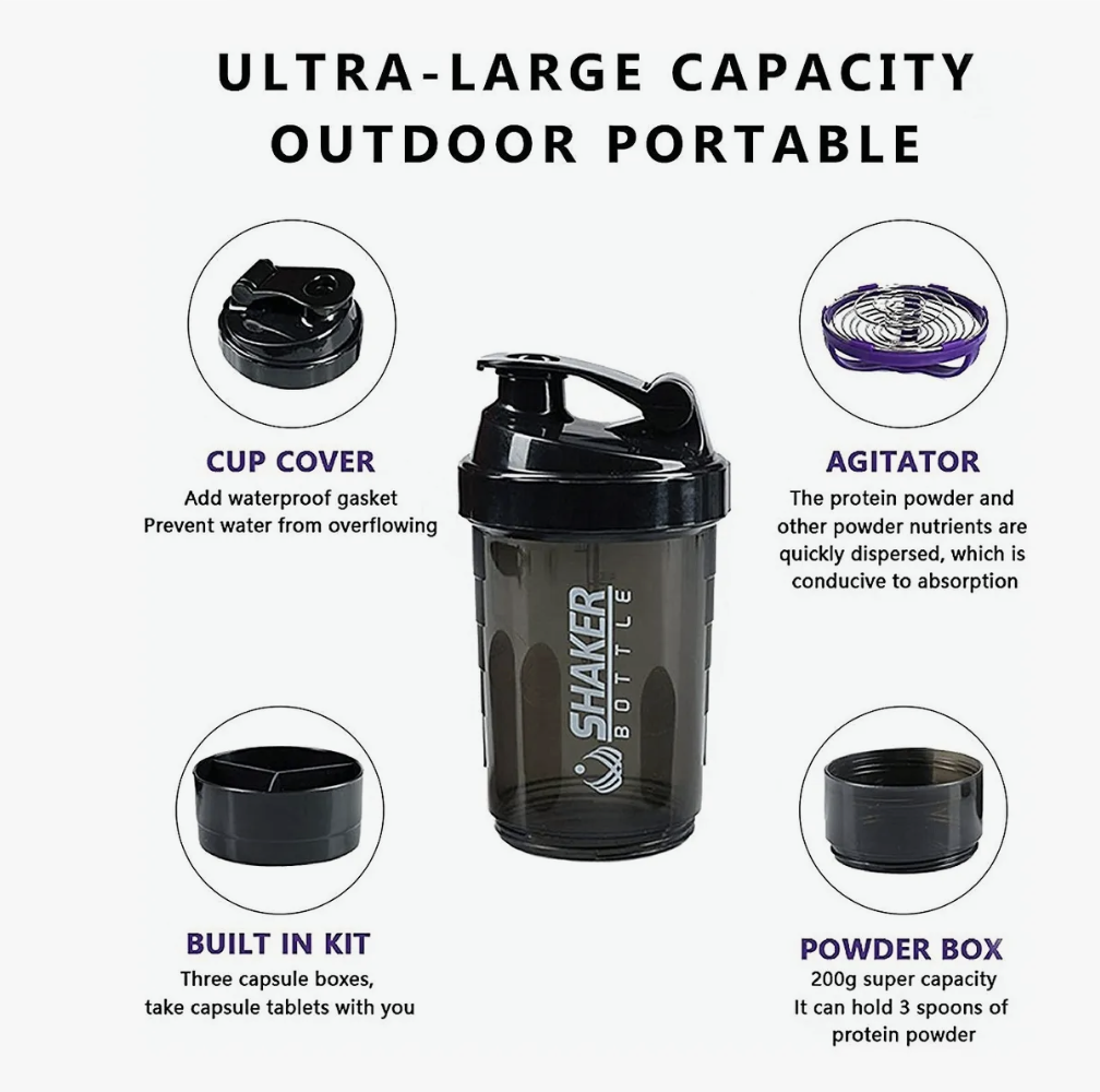 Shaker Proteina Vaso Mezclador Proteina Para Proteina Gym