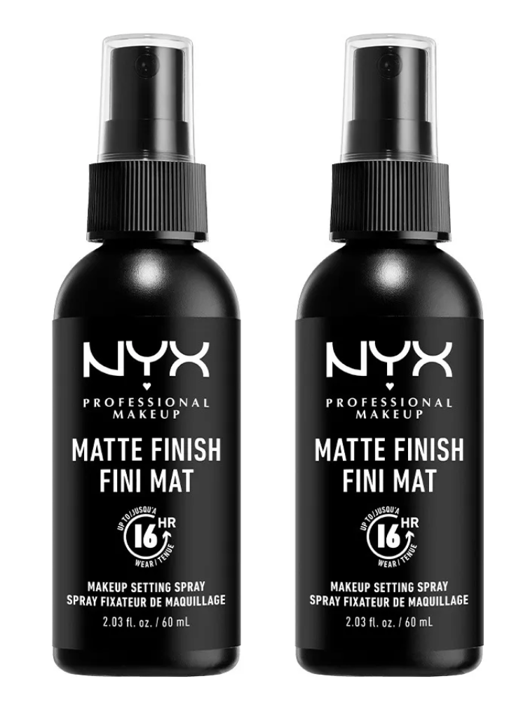 Kit Dúo Spray Fijador De Maquillaje Acabado Mate De Nyx