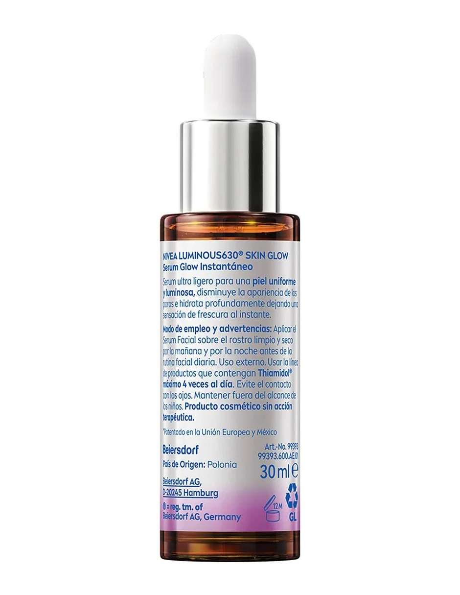 Nivea Serum Glow Instantáneo 30ml Todo Tipo De Piel Día/noche