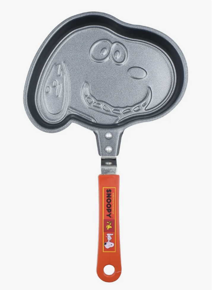 Sarten Antiadherente Cocina Snoopy Peanuts Molde Hot Cakes Color Negro/Rojo