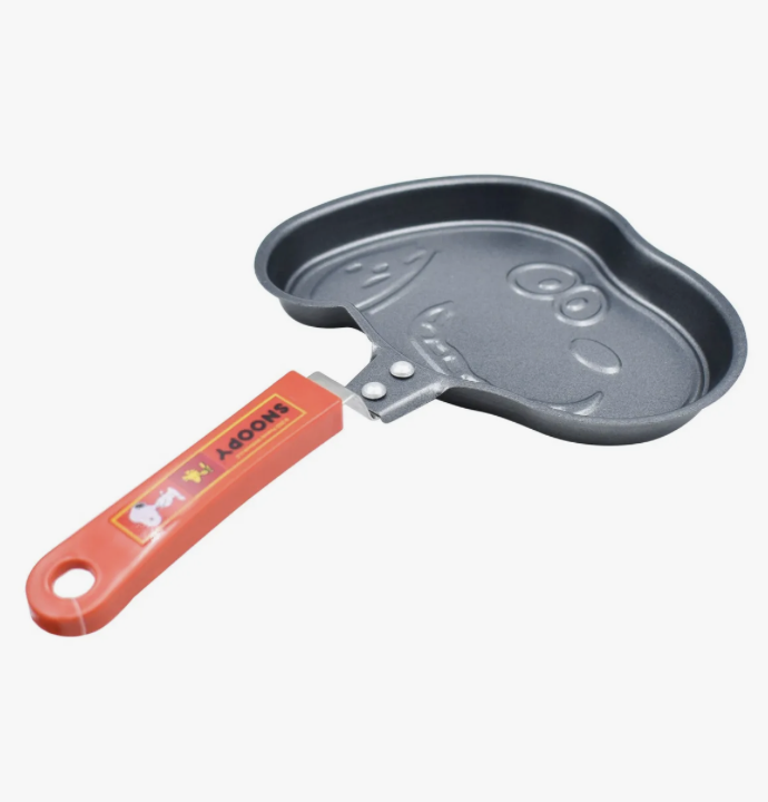 Sarten Antiadherente Cocina Snoopy Peanuts Molde Hot Cakes Color Negro/Rojo