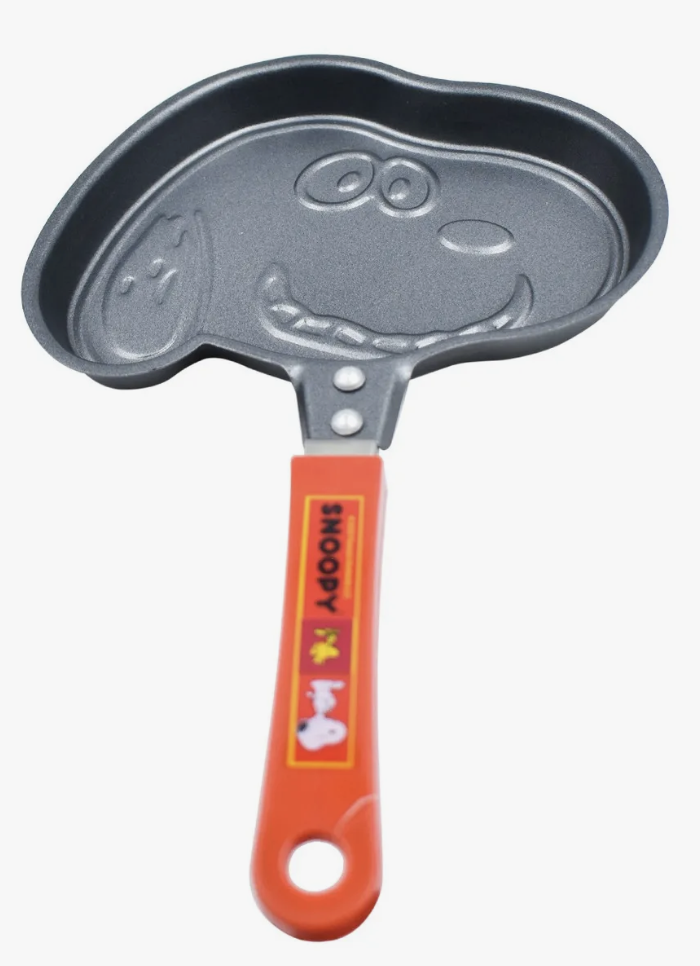 Sarten Antiadherente Cocina Snoopy Peanuts Molde Hot Cakes Color Negro/Rojo