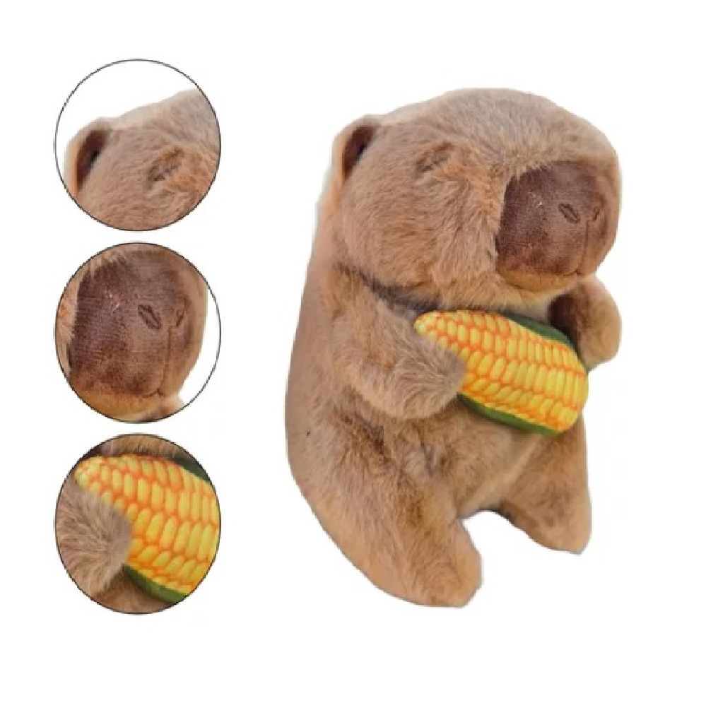 Peluche Capibara con Elote 30 cm 