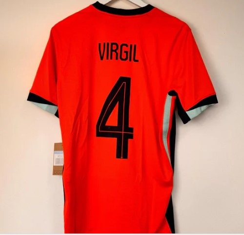 Jersey Virgil Van Dijk  4 Titular 2025 Local Naranja 