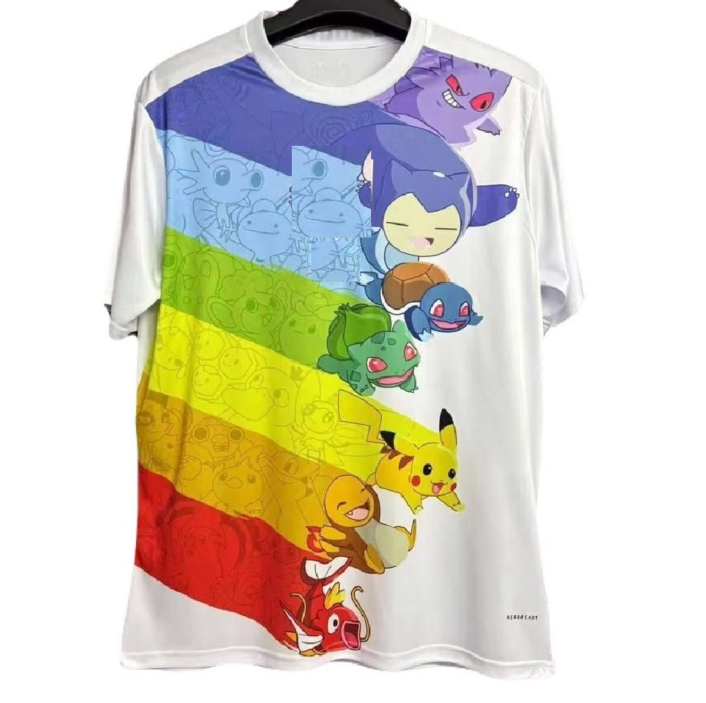 Jersey Anime Edicion Especial Pokemon Blanca Exclusiva Niño Youth 