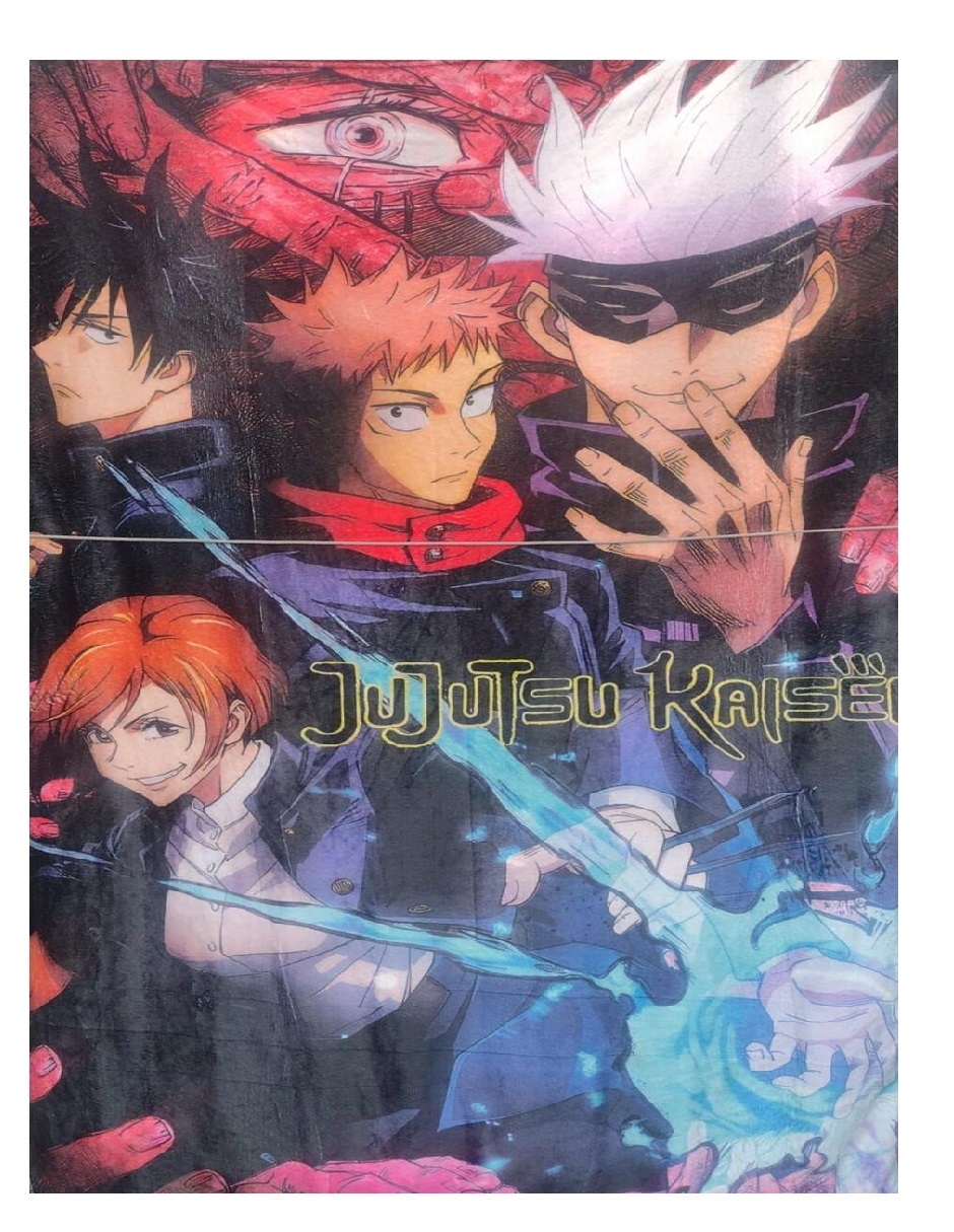 Exclusiva! Cobija Frazada Ultra Suave Jujutsu Kaisen