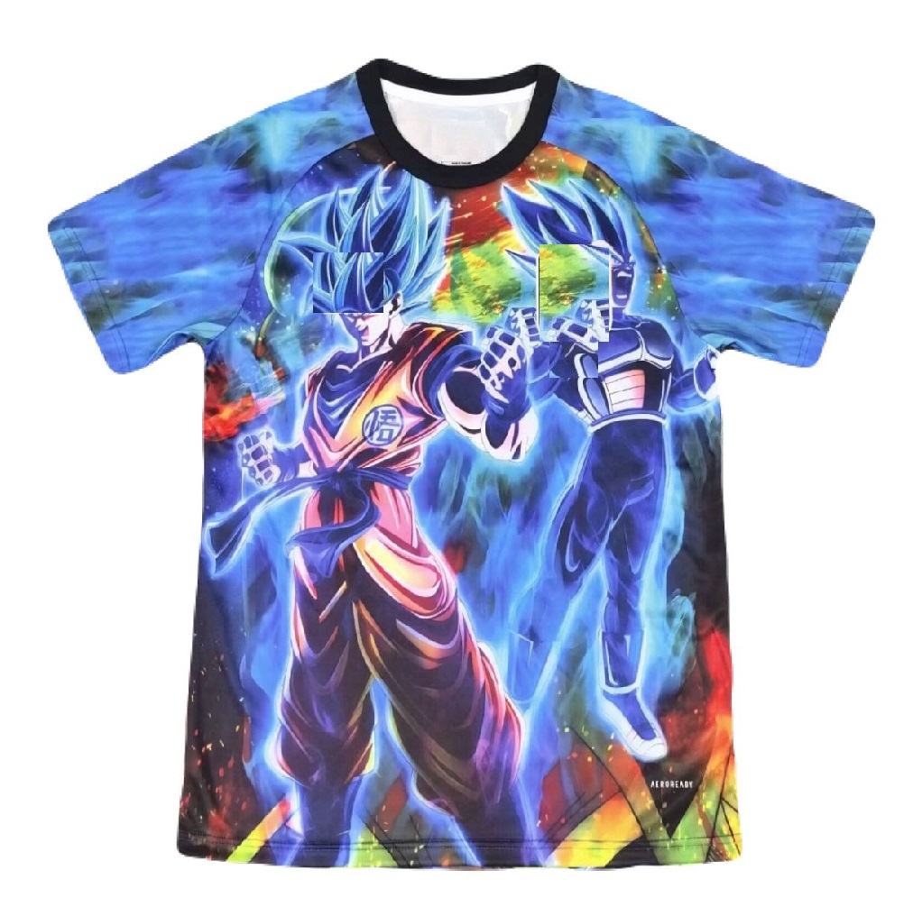 Jersey Goku Vegeta Sayayin Fire Blue