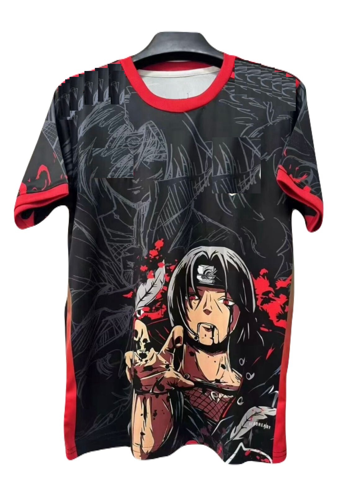Jersey Playera Japon Naruto Edicion Especial Itachi Black and Red Talla M
