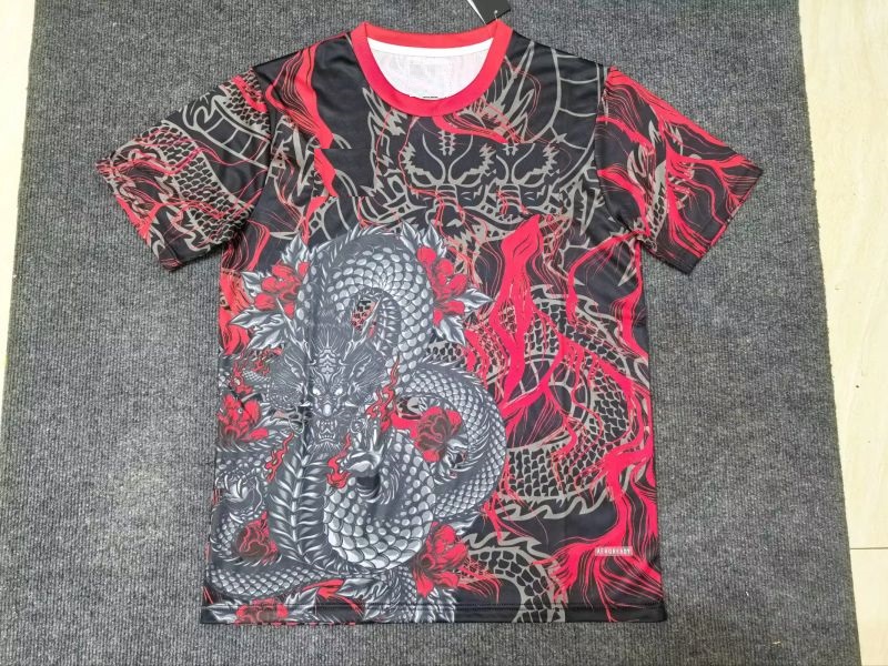 Increible! Jersey Playera Japon Edicion Especial Black and Red Dragon  Talla  L