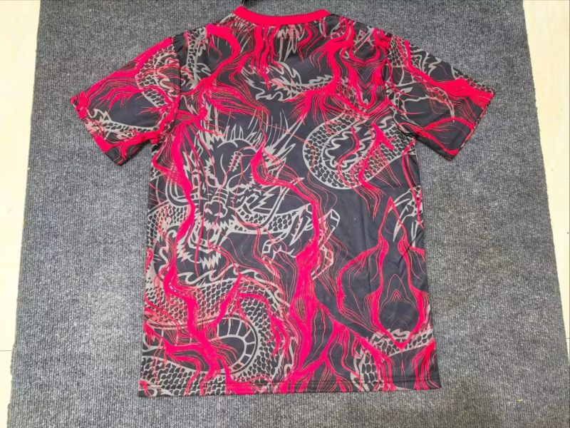 Increible! Jersey Playera Japon Edicion Especial Black and Red Dragon  Talla  L