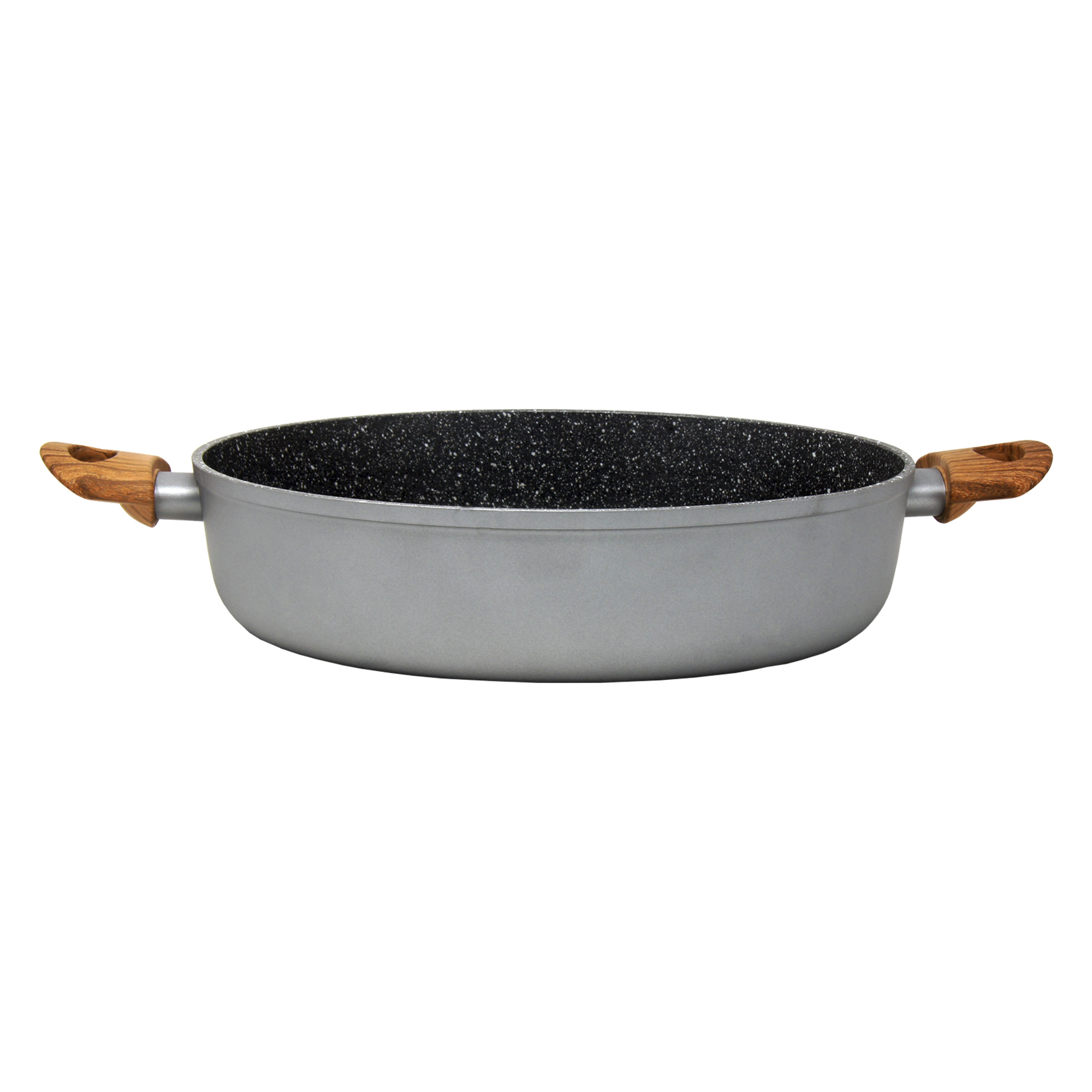 Westinghouse Arrocera Antiadherente de Mármol Gris Madera 28 cm / 3.7 L (WCCC0032L28MBB)