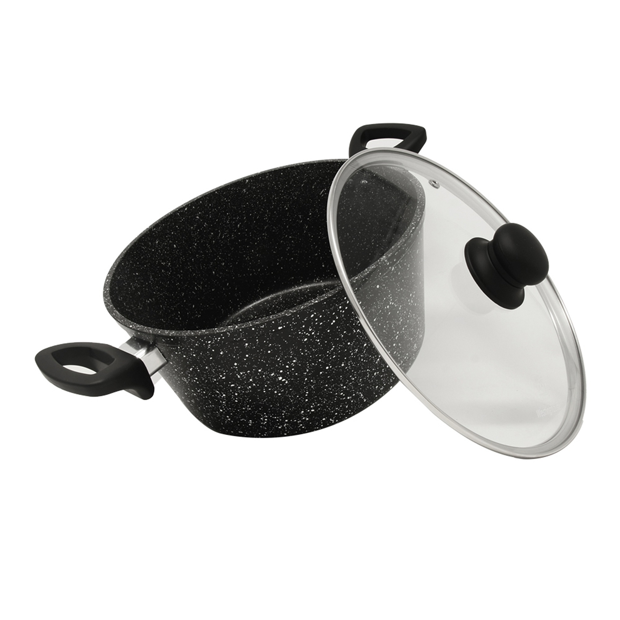 Westinghouse Batería de Cocina Antiadherente de Mármol Negro (6 piezas) (WCCS000906BMBB)
