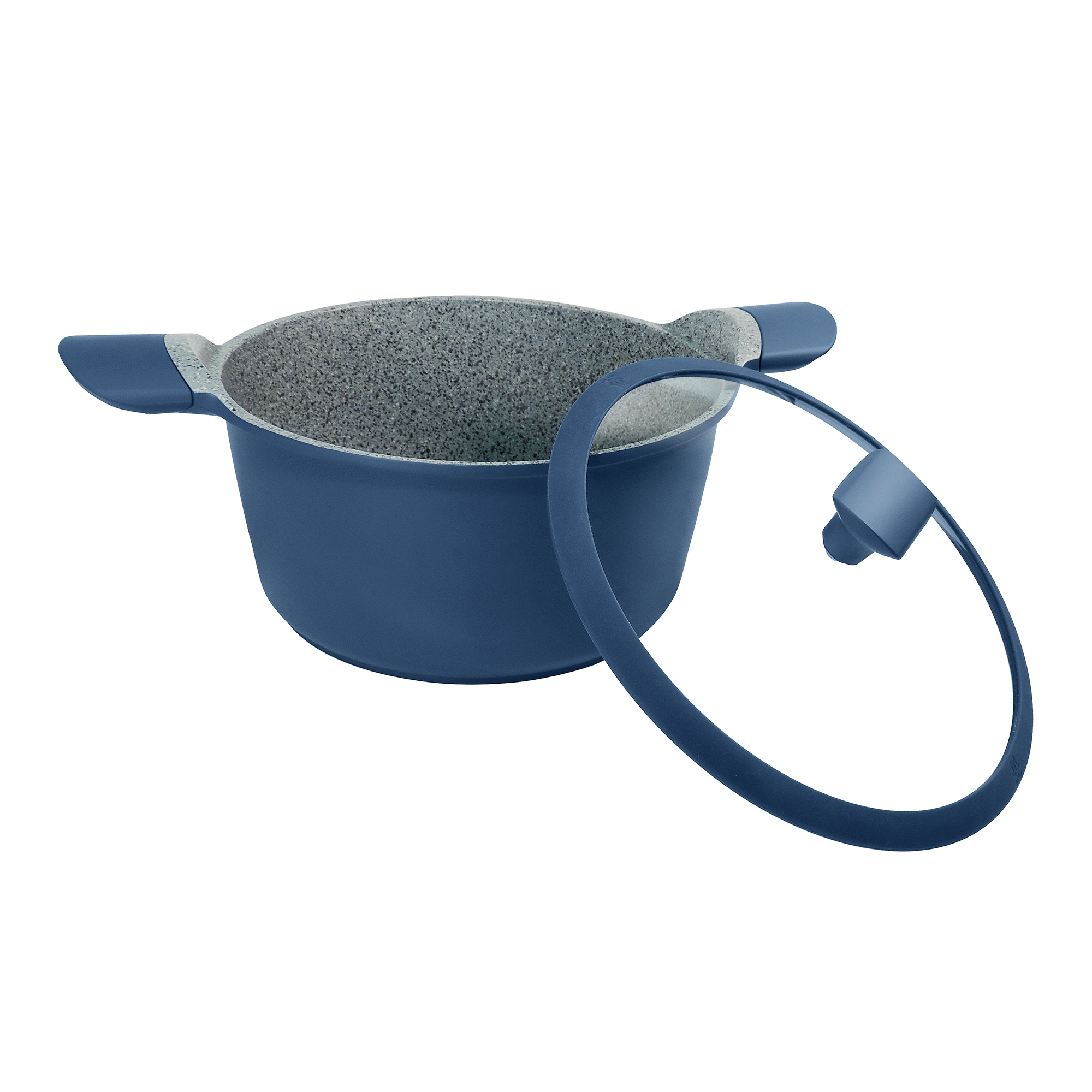Westinghouse Cacerola Antiadherente de Mármol Azul Midnight 24 cm / 4.3 L (WCCC204324)