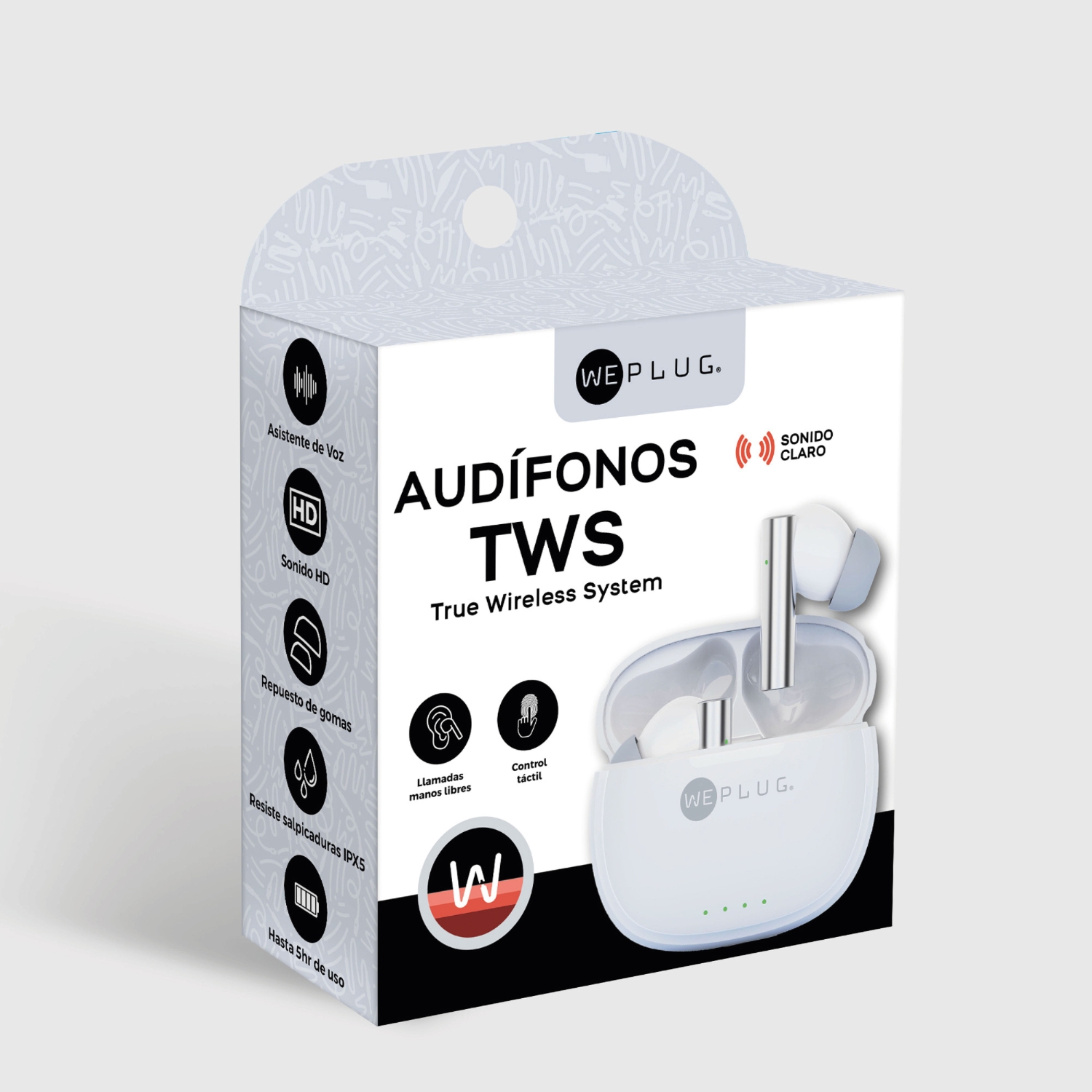 Audífonos Inalámbricos WePlug TWS In Ear Batería 5h, USB‑C