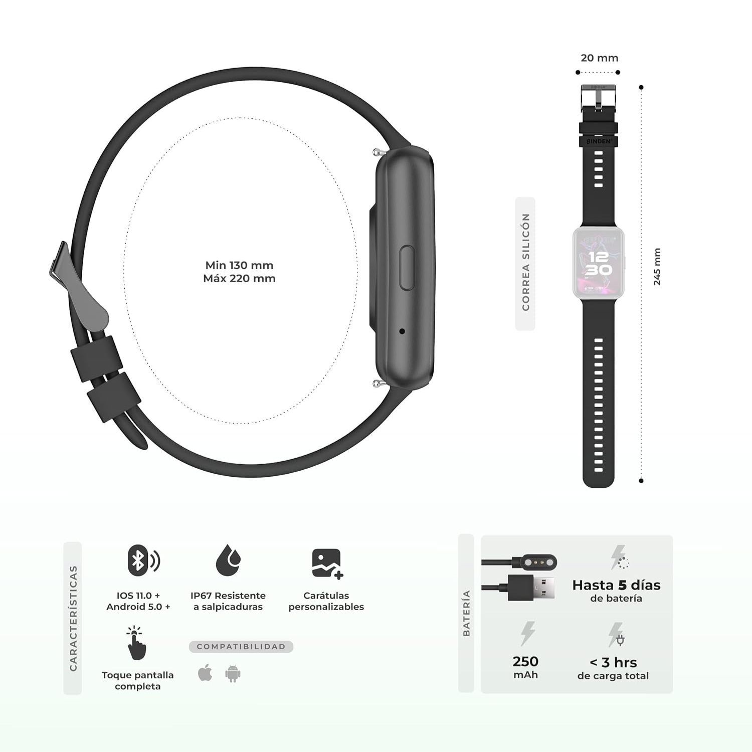 Smartband ERA Fit View AMOLED 1.74" Llamadas Bluetooth