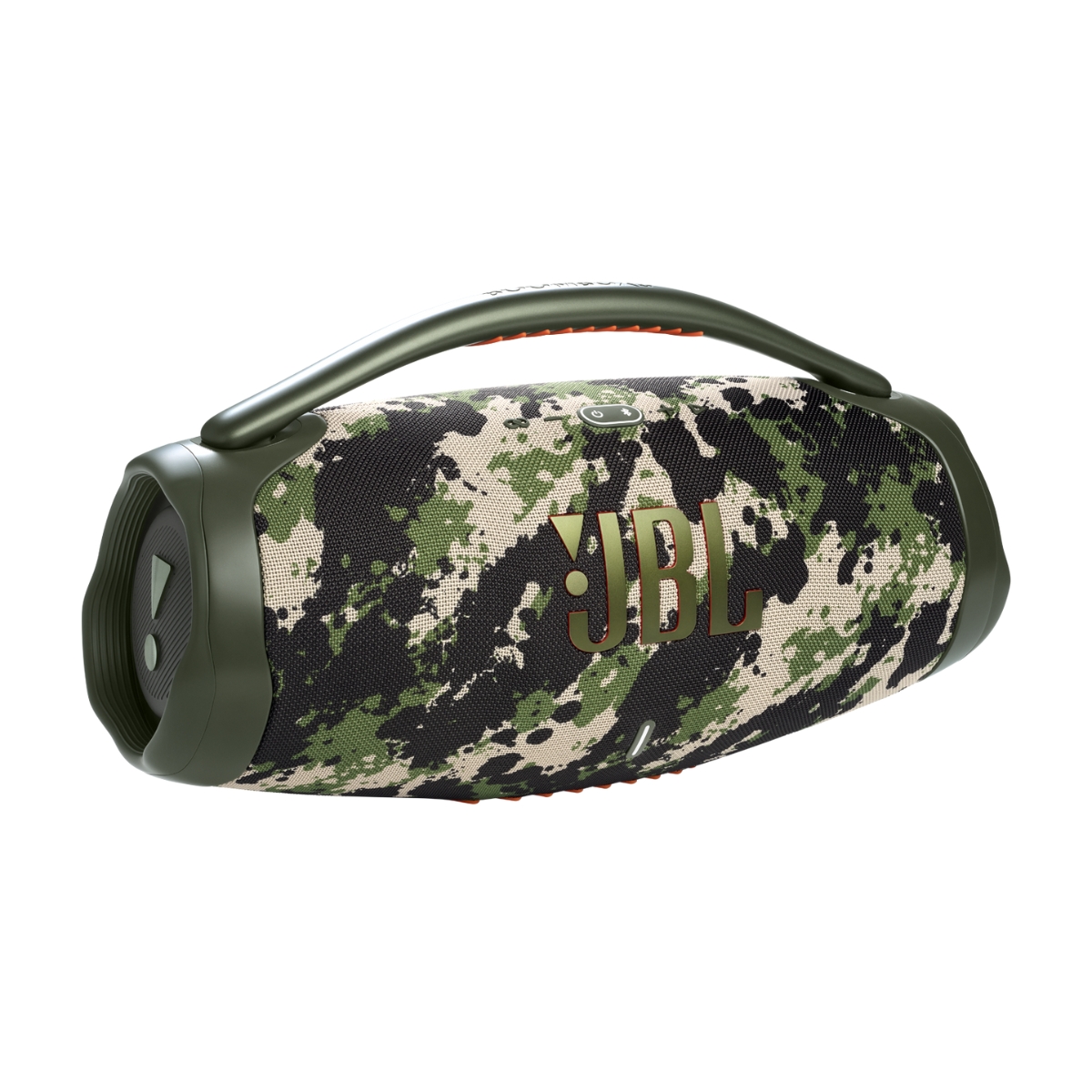 JBL Boombox 3 Verde - Bocina Bluetooth, 24 Horas de reproducción, Resistente al Agua y polvo IP65, 180W de potencia